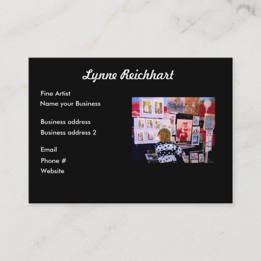 芸術のデザインの名刺 名刺 (正面)