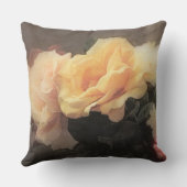 芸術のパステルカラーの花のヴィンテージの背景 クッション (裏面)