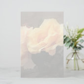 芸術のパステルカラーの花のヴィンテージの背景 便箋 (スタンド正面)