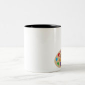 芸術のパレット ツートーンマグカップ (中央)