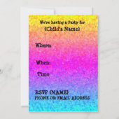 芸術のパーティの招待状 招待状 (裏面)