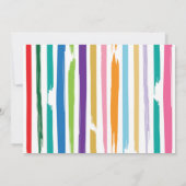 芸術のパーティーの絵画の写真のペンキの誕生日の招待 招待状 (裏面)