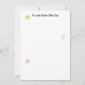 芸術のパーティーはノート感謝していしています ノートカード (裏面)