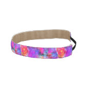 芸術のピンク、青、赤い質の背景 アスレチックヘッドバンド (右)