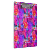 芸術のピンク、青、赤い質の背景 クリップボード (右)