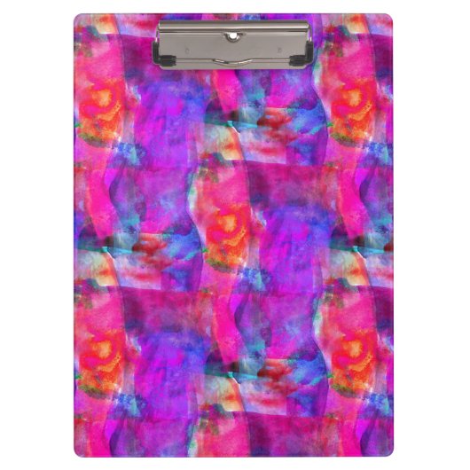 芸術のピンク、青、赤い質の背景 クリップボード (正面)