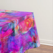 芸術のピンク、青、赤い質の背景 テーブルクロス (インサイチュ)