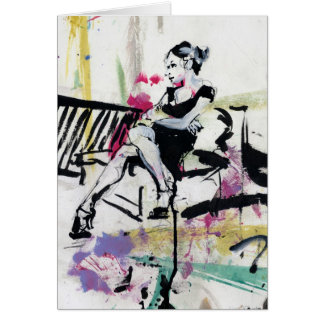 芸術のプリントカードを"考えて下さい"