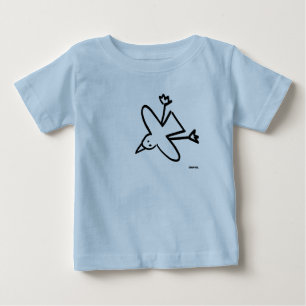 芸術のベビー: ジョンのダイアーのカモメのスケッチ ベビーTシャツ