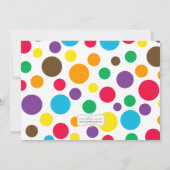 芸術のペンキのパーティーの誕生日 招待状 (裏面)