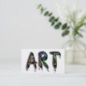 芸術のペンキペインターの芸術家のクリエイティブのプロフェッショナル 名刺 (スタンド正面)