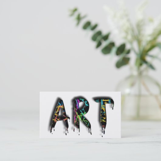 芸術のペンキペインターの芸術家のクリエイティブのプロフェッショナル 名刺 (スタンド正面)