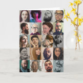 芸術のポートレートの挨拶状-スケッチ及び絵画 カード (黄色い花)