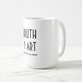 芸術のマグのSatRealismの真実 コーヒーマグカップ (正面右)