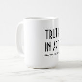 芸術のマグのSatRealismの真実 コーヒーマグカップ (正面左)