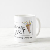 芸術のマグを祝って下さい コーヒーマグカップ (正面右)