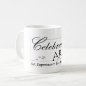 芸術のマグを祝って下さい コーヒーマグカップ (正面左)
