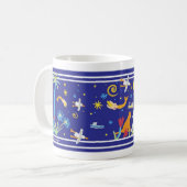 芸術のマグ: 人魚の夏期夜IIコーンウォール コーヒーマグカップ (正面左)