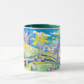 芸術のマグ: Glendurganの庭コーンウォール マグカップ (中央)