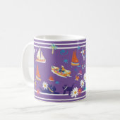 芸術のマグ: Helfordの道コーンウォール コーヒーマグカップ (正面左)