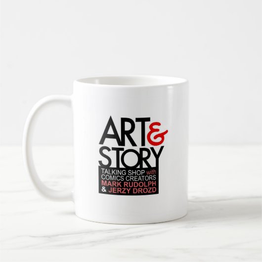 芸術のマレットのマグ! コーヒーマグカップ (左)