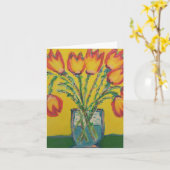 芸術のメッセージカード カード (黄色い花)