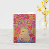 芸術のメッセージカード カード (黄色い花)