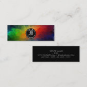 芸術のモノグラム スキニー名刺 (正面/裏面)