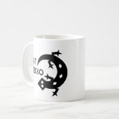 芸術のヤモリ コーヒーマグカップ (正面左)
