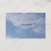 芸術のロゴ2019の青空の白は名刺を曇らせます 名刺 (正面)