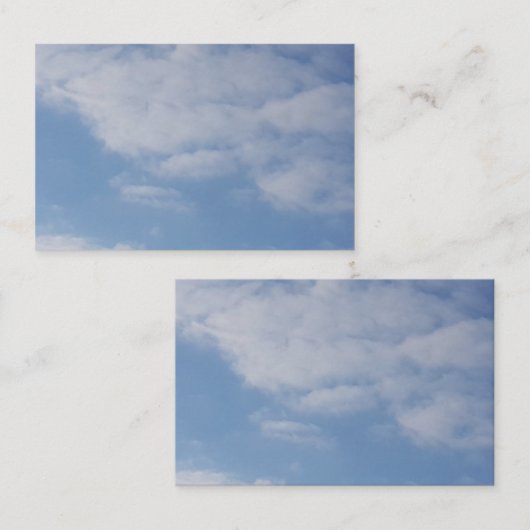 芸術のロゴ2019の青空の白は名刺を曇らせます 名刺 (正面/裏面)