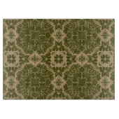 芸術のヴィンテージのダマスク織パターン カッティングボード (正面)