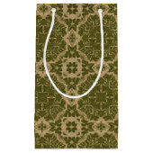 芸術のヴィンテージのダマスク織パターン スモールペーパーバッグ (正面)