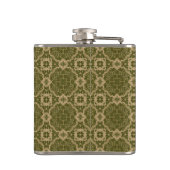 芸術のヴィンテージのダマスク織パターン フラスク (裏面)