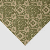 芸術のヴィンテージのダマスク織パターン 薄葉紙 (詳細)