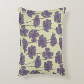 芸術のヴィンテージ花パターン背景 アクセントクッション (正面(垂直))