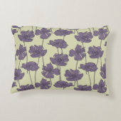 芸術のヴィンテージ花パターン背景 アクセントクッション (裏面)