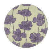 芸術のヴィンテージ花パターン背景 カッティングボード (正面)