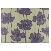 芸術のヴィンテージ花パターン背景 カッティングボード (正面)