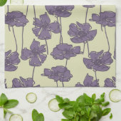 芸術のヴィンテージ花パターン背景 キッチンタオル (折り畳み)