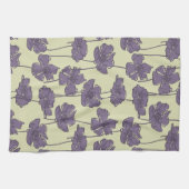 芸術のヴィンテージ花パターン背景 キッチンタオル (横)