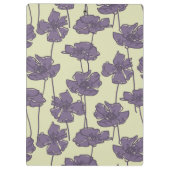 芸術のヴィンテージ花パターン背景 クリップボード (裏面)