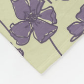 芸術のヴィンテージ花パターン背景 フリースブランケット (角)