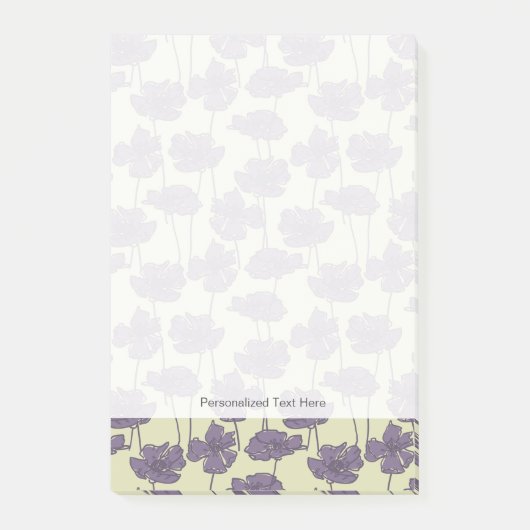 芸術のヴィンテージ花パターン背景 ポストイット (正面)