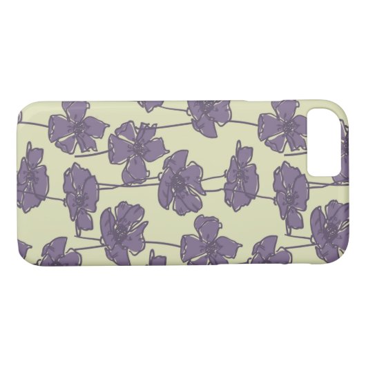 芸術のヴィンテージ花パターン背景 Case-Mate iPhoneケース (裏面(横))