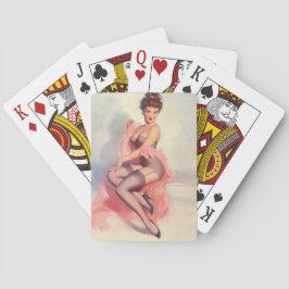 芸術の上のピンクPinでかわいらしい トランプ