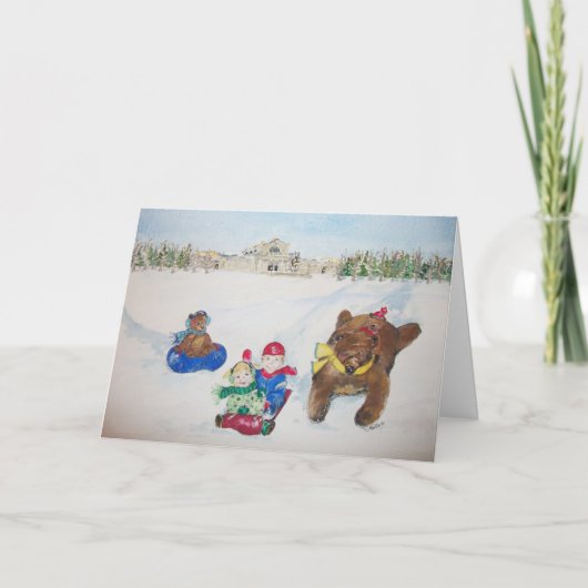 芸術の丘のクリスマスカードの休日 シーズンカード (正面)