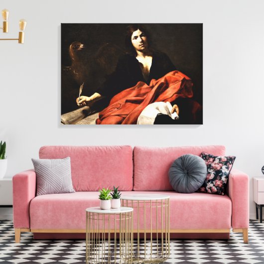 芸術の伝道者セント素晴らし・ジョ絵画ン キャンバスプリント (インサイチュ (リビング))