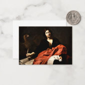 芸術の伝道者セント素晴らし・ジョ絵画ン ノートカード (正面/裏面インサイチュ)