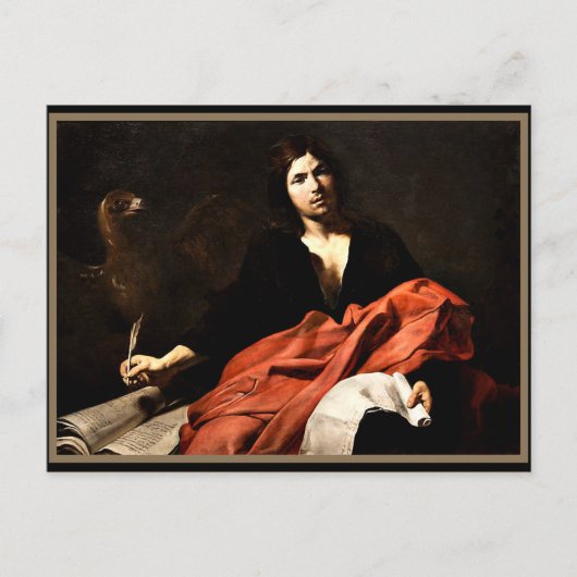 芸術の伝道者セント素晴らし・ジョ絵画ン ポストカード (正面)